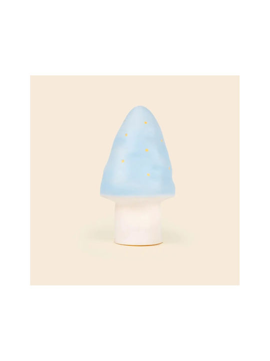 Egmont Led Kids Decorative Lamp Mushroom Blue 15x15x28εκ.