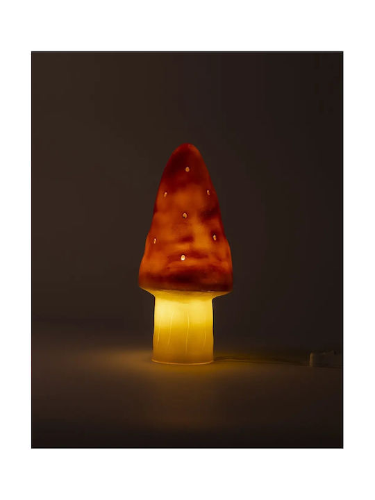 Egmont Led Kids Decorative Lamp Mushroom Small Red 15x15x28εκ.