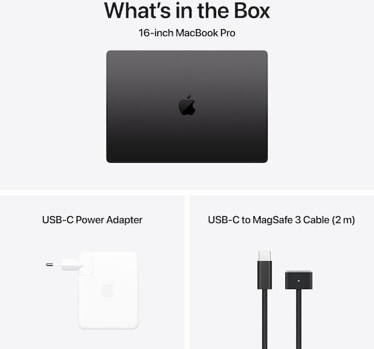 Apple MacBook Pro (2024) 16.2" Ecran Retina 120Hz (M4 Pro-14 Nuclee/24GB/512GB SSD/20 Nuclee GPU) cu Încărcător 140W Negru Spațial (Tastatură International English)