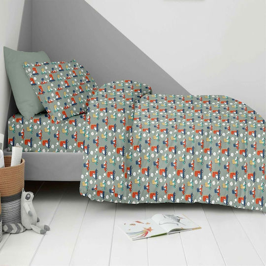 Astron Italy Kids Quilt Single Dino Formula Multicolour 160x250cm