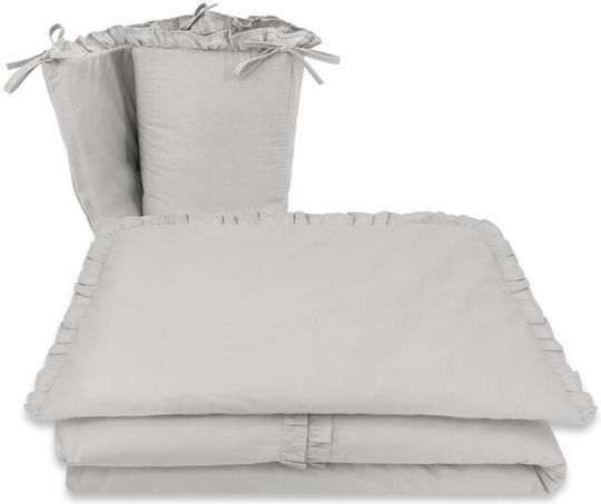 MimiNu Set Für Krippe Grey 6Stück