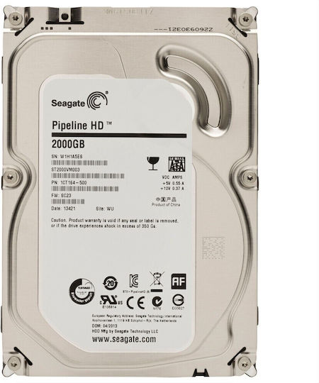 Seagate 2TB HDD Σκληρός Δίσκος 3.5" SATA III 5900rpm με 64MB Cache για Laptop ST2000VM003