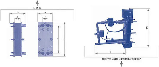 Schimbător de căldură pentru piscină Etna 60 Titanium Astralpool