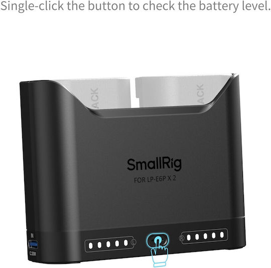 SmallRig Double Battery Charger Compatible with Canon