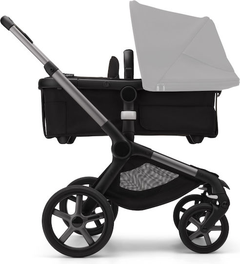 Bugaboo Fox 5 Ρυθμιζόμενο Καρότσι Μωρού Kατάλληλο για Nεογέννητο Graphite Midnight Black