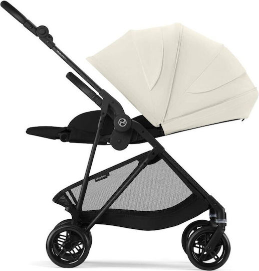 Cybex Melio Baby Stroller Suitable for Newborn Canvas White
