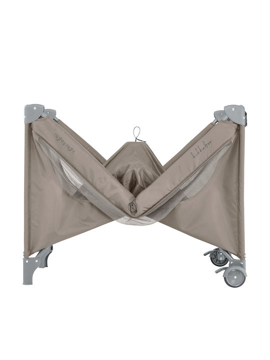 Kikka Boo Cradle Nighty Night with Mattress and Wheels Beige