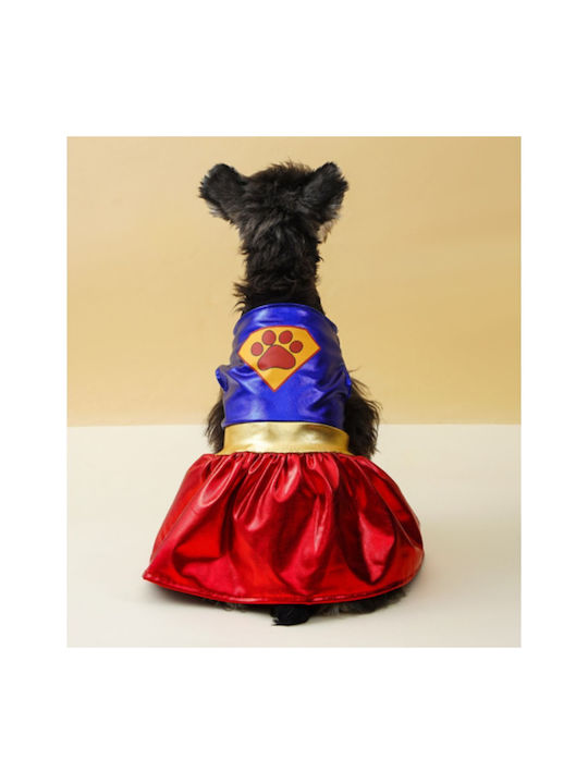 Super Dog Full Body Dog Clothing in Red Color 28x43x30cm 23.01.02028