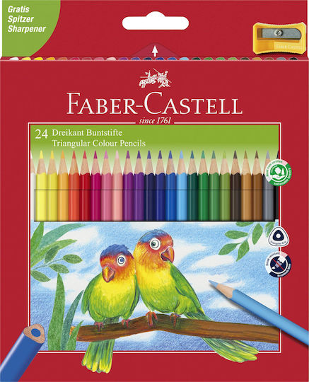 Faber-Castell Комплект цветни моливи 24бр Пакет от 1 опаковки
