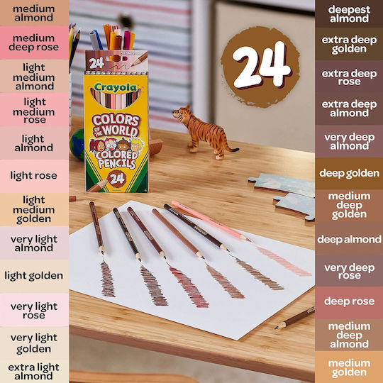 Crayola Farben Welt Schul Buntstifte Kinder 24 Farben