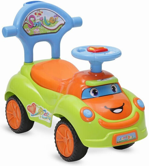 Cangaroo Smile Cars Ride On with Parental Handle for 12+ Months Green
