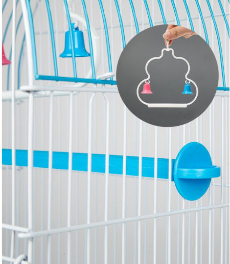 Animal Bird Cage 37x28x47cm. Blue