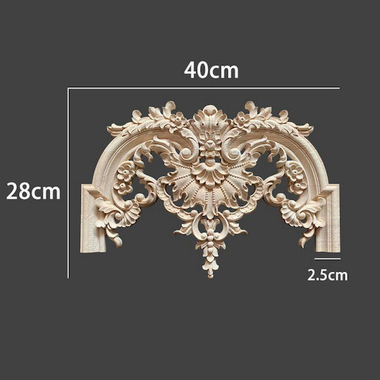 Wooden Carved Frame Large Solid Wood 40x28cm