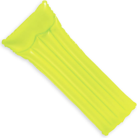 Intex Neon Frost Inflatable Sea Mattress Yellow 183cm