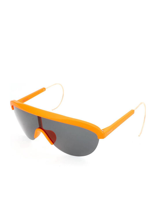 Polaroid Men's Sunglasses with Orange Frame and Grey Lenses PLD6037/S 2M5M9