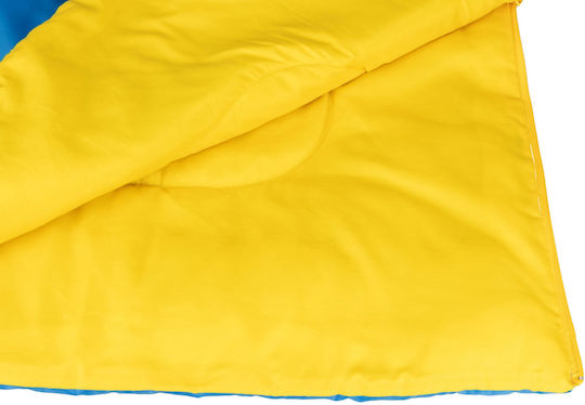 Abbey Double Summer Sleeping Bag Blue/Yellow
