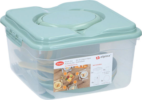 Alpina Appliances Set De Servire Pentru Camping 230ml 21 Buc
