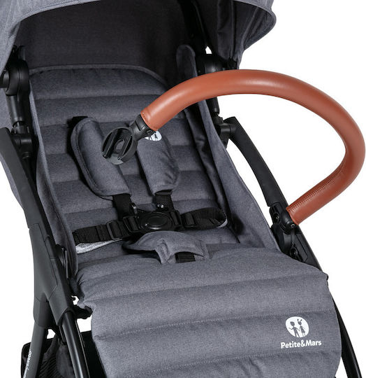 Petite & Mars Carucior Copii Cross Reglabil Potrivit Pentru 6+ Luni Albastru 7.8kg