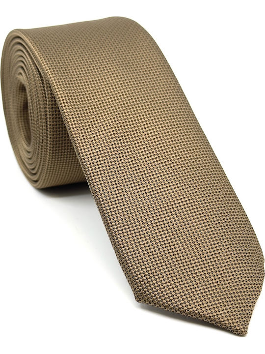 Life Style Butiken Set of Men's Printed Ties in Beige Colour