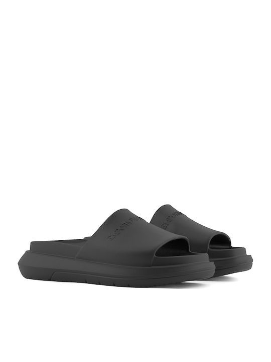 Emporio Armani Slides Μαύρα