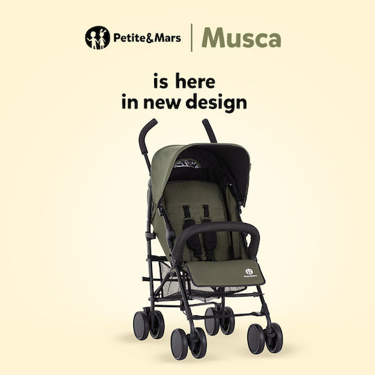 Petite & Mars Musca Regenschirm Kinderwagen Für Alter 6+ Monate Grau 7.9kg 438840