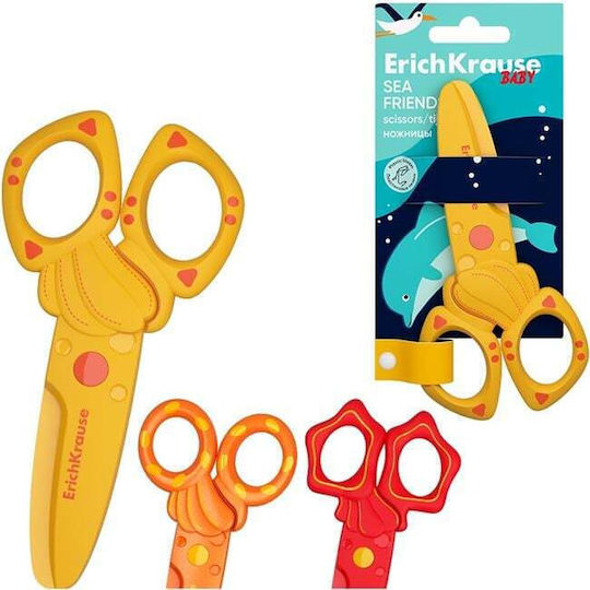 Erich Krause Ψαλιδι Παιδικο 12cm Πλαστικο Sea Friends 60867 Ass
