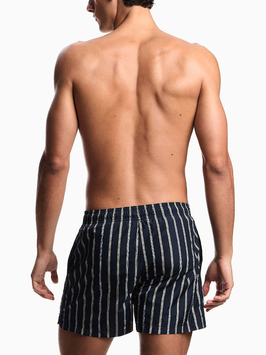 Emporio Armani Men's Swimwear Shorts Strip Blue-nut-black