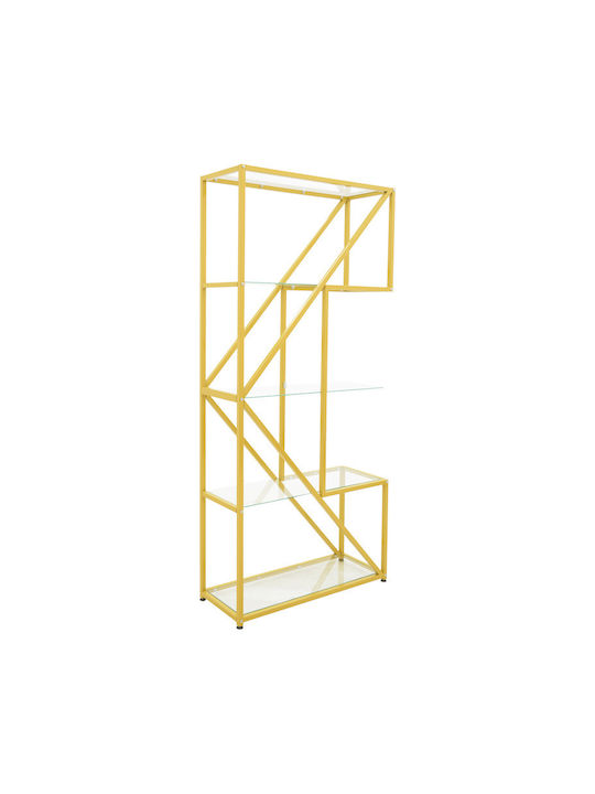 Bibliotecă Aylan Golden 100x30x200cm