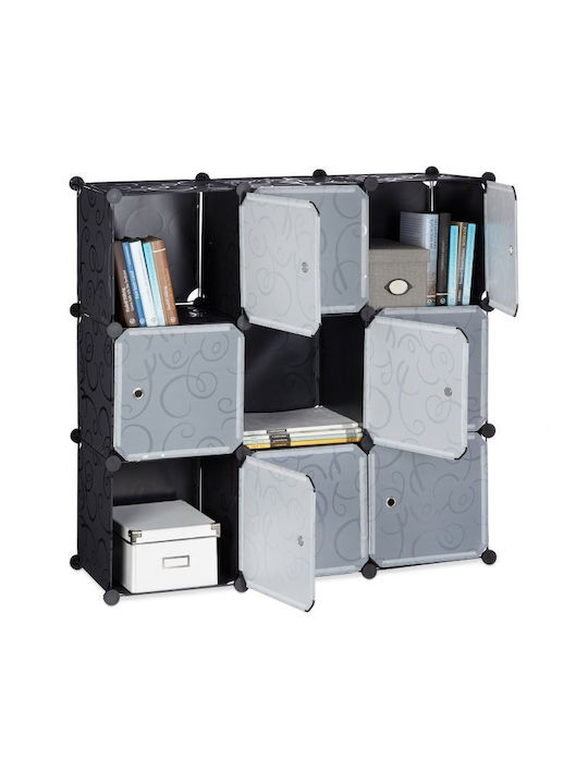 Βιβλιοθήκη Black 95.5x95.5x32εκ.