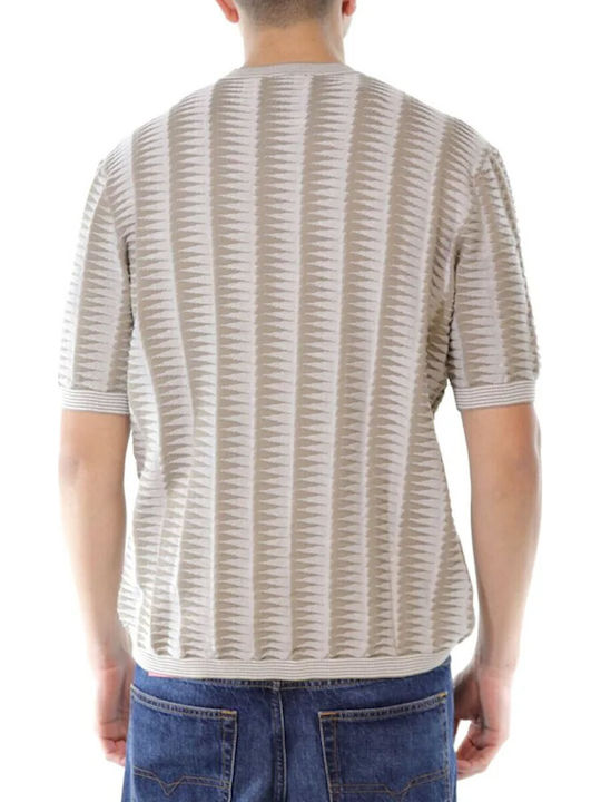 Emporio Armani Kurzarm T-Shirts In Vintage Khaki