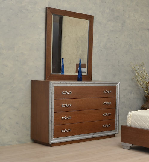 Homexpert Bedroom Furniture Set Walnut 160x200cm 5 Pieces
