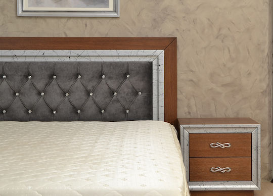 Homexpert Bedroom Furniture Set Walnut 160x200cm 5 Pieces