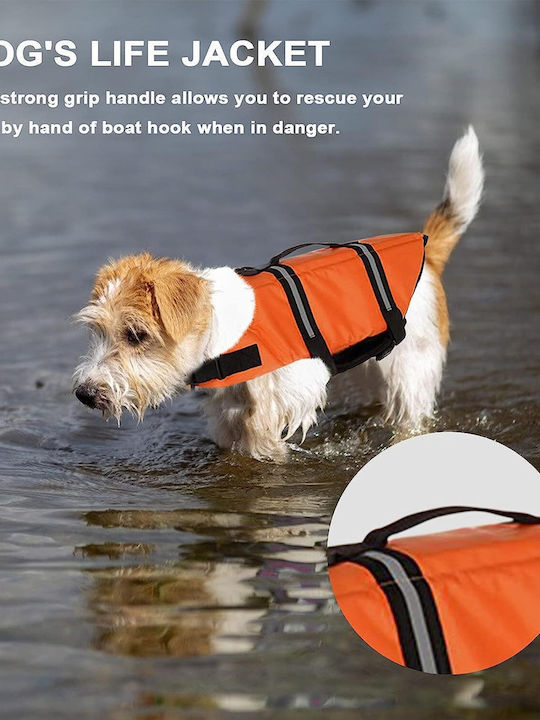 Animal Dog Life Jacket Waterproof Orange 40cm