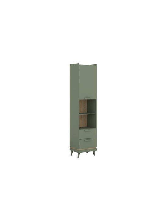 Bibliotecă Fertalu 106 Stejar Verde 50x40x215 cm