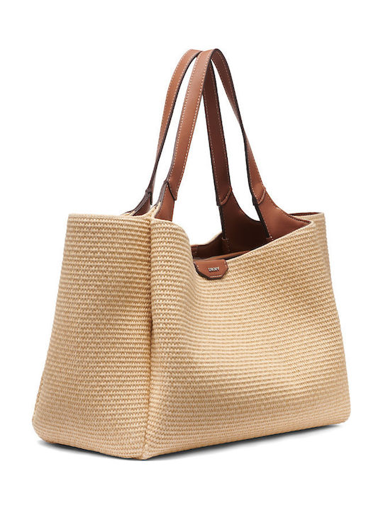 Fabric Women's Shoulder Bag Beige