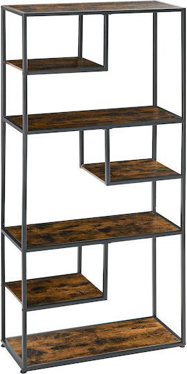 Βιβλιοθήκη Καφέ 83x34x180εκ. 838-305V00RB Βιβλιοθήκη Καφέ 83x34x180εκ. 838-305V00RB