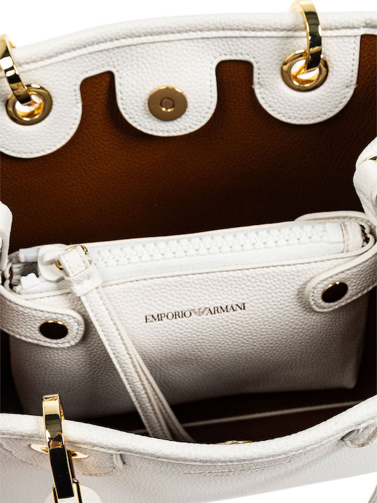 Stoff Damen Shopper Handtasche Weiß