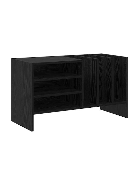 Wohnzimmer Nische aus Spanplatte Schwarz Eiche 78.5x35x45cm