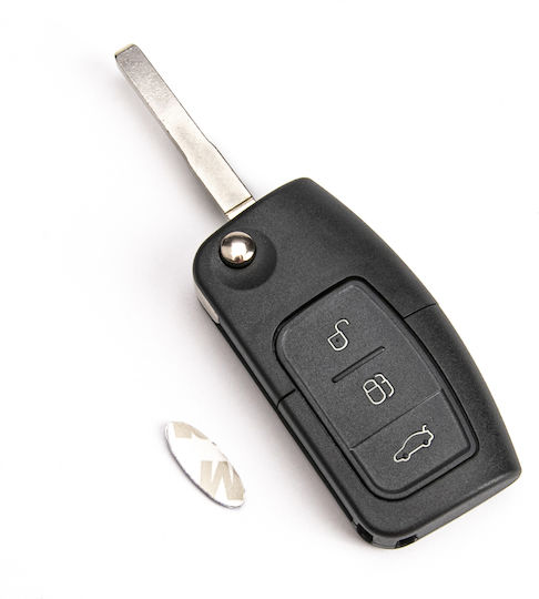 Carcasă Cheie Auto cu Lamă cu 3 Butoane pentru Ford