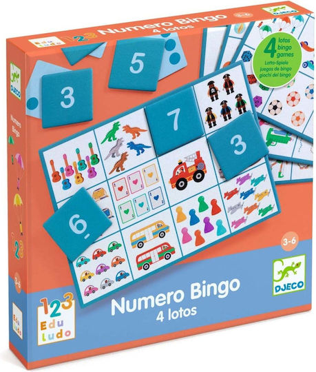 Djeco Bingo Game Εκπαιδευτικό Παιχνίδι Γράμματα & Αριθμοί για 2+ Ετών
