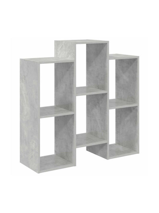vidaXL Wohnzimmer Vitrine aus Spanplatte Grau 90x30x90cm