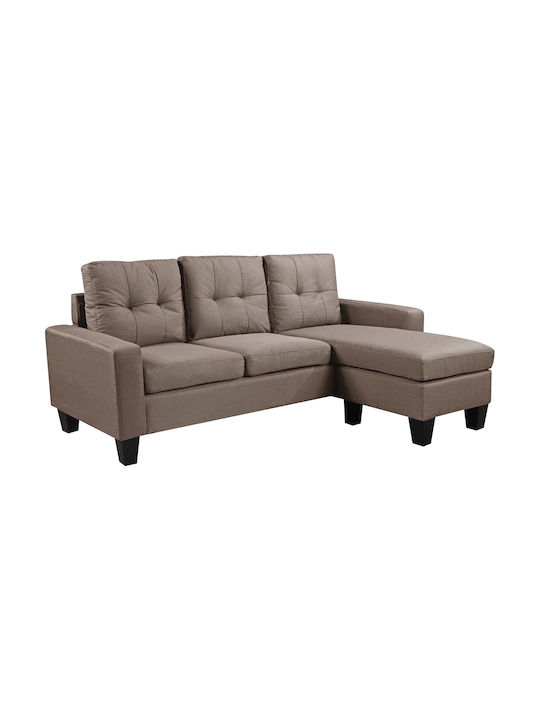 Porto Reversible Corner Couch Cappuccino 185x128x75 cm E9920,3