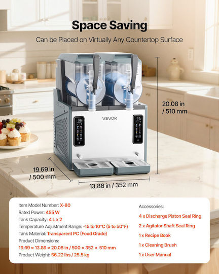 Vevor Vevor Slushy-Maschine 4lt