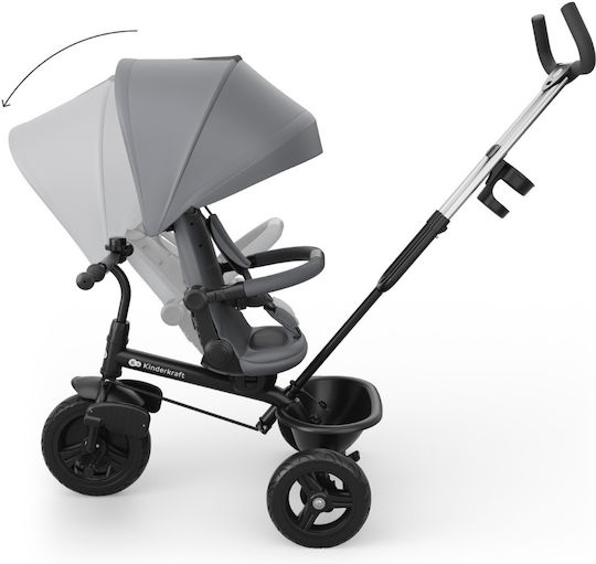 Kinderkraft Aston 2 Plus Wandelbar mit Elterngriff Grau