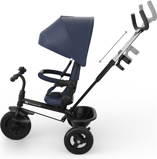 Kinderkraft Aston 2 Plus Μετατρεπόμενο με Χειρολαβή Γονέα Μπλε