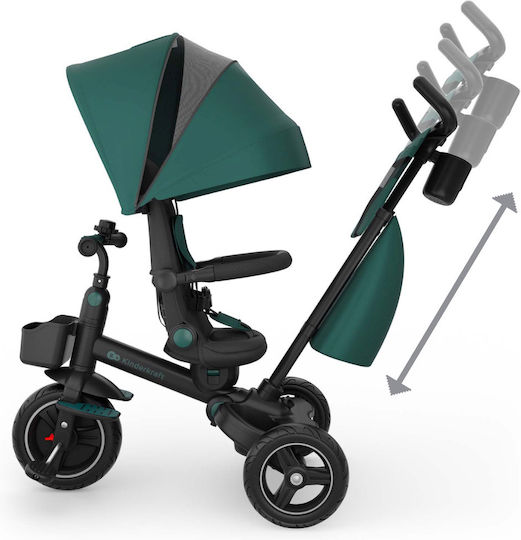 Kinderkraft Spinstep 2 Plus Wandelbar mit Elterngriff 6 in 1 Grün