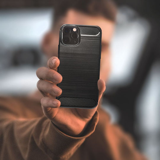 Silicone Case Sonique Carbon Brushed Xiaomi Poco X7 Pro 5g Black