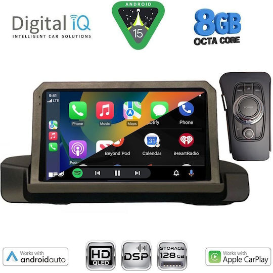 Digital IQ Ηχοσύστημα Αυτοκινήτου για BMW Σειρά 3 2005-2012 (Bluetooth/USB/WiFi/GPS/Apple-Carplay/Android-Auto) με Οθόνη Αφής 9"