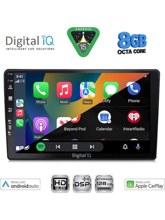Digital IQ Car Audio System for Mazda 2 2002-2007 Bluetooth USB WiFi GPS Apple CarPlay Android Auto with 9" Touch Screen