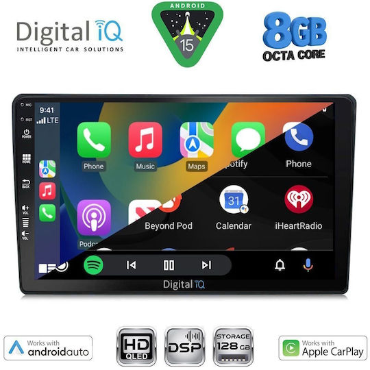Digital IQ Ηχοσύστημα Αυτοκινήτου για Mazda 2 2002-2007 (Bluetooth/USB/WiFi/GPS/Apple-Carplay/Android-Auto) με Οθόνη Αφής 9"